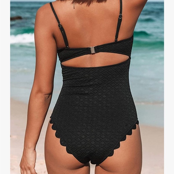 Cupshe Black One Piece NWT S - Picture 2 of 8